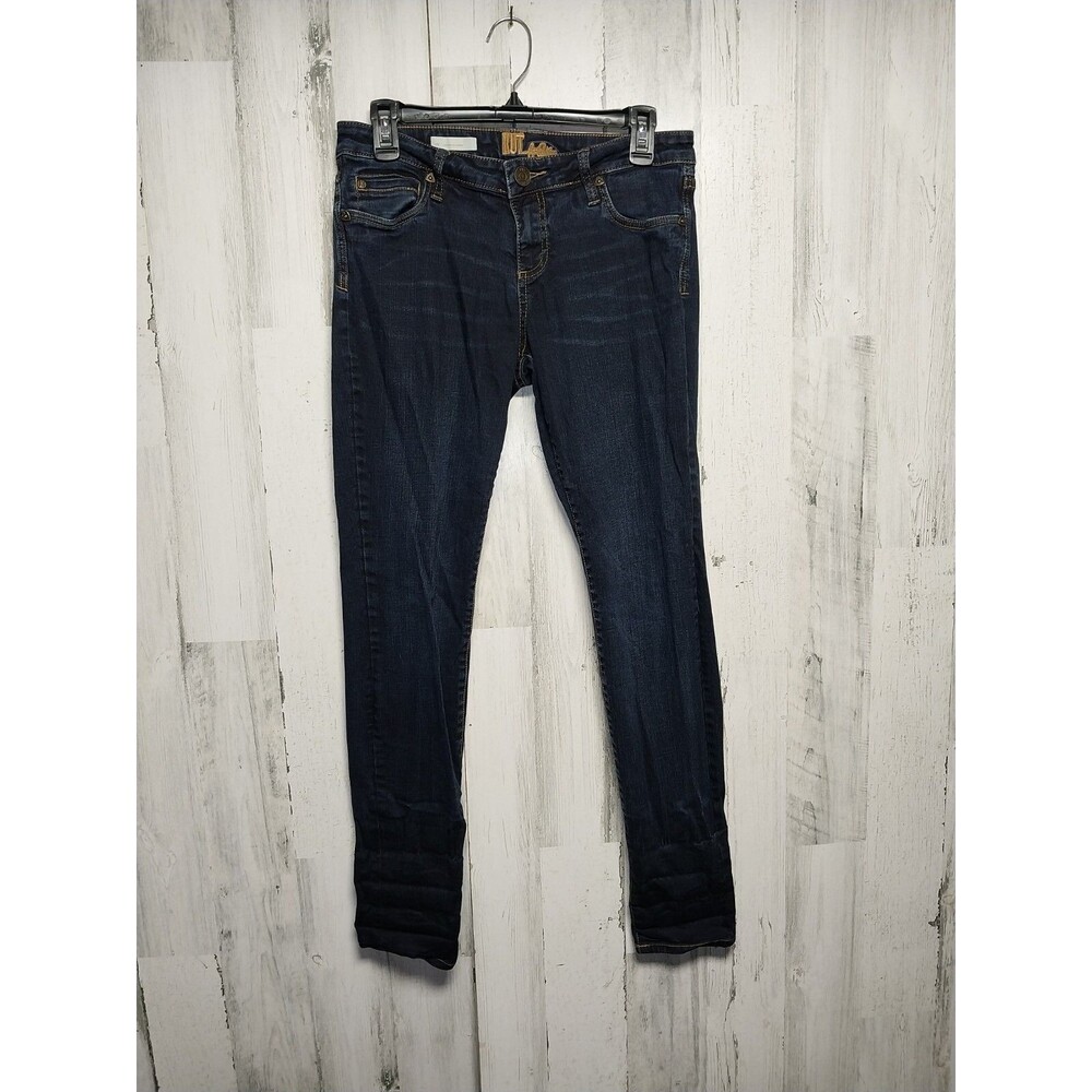 KUT From The Kloth Viv Toothpick Skinny Jeans Womens 4 Blue Dark Wash Denim